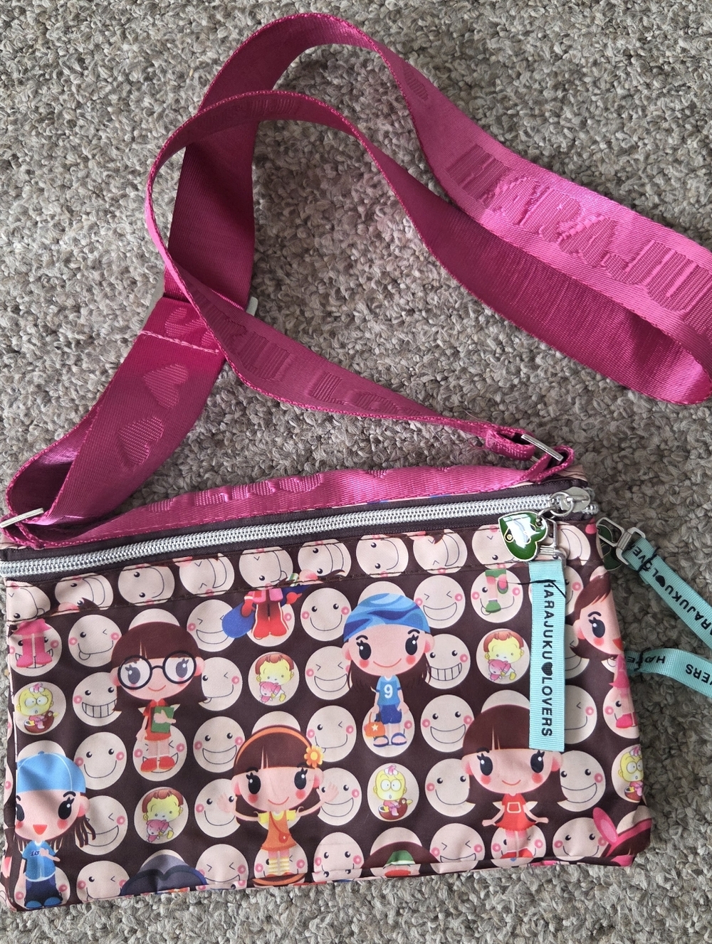 Harajuku Lovers Gwen Stefani Crossbody Bag Handbag Purse Adjustable Strap